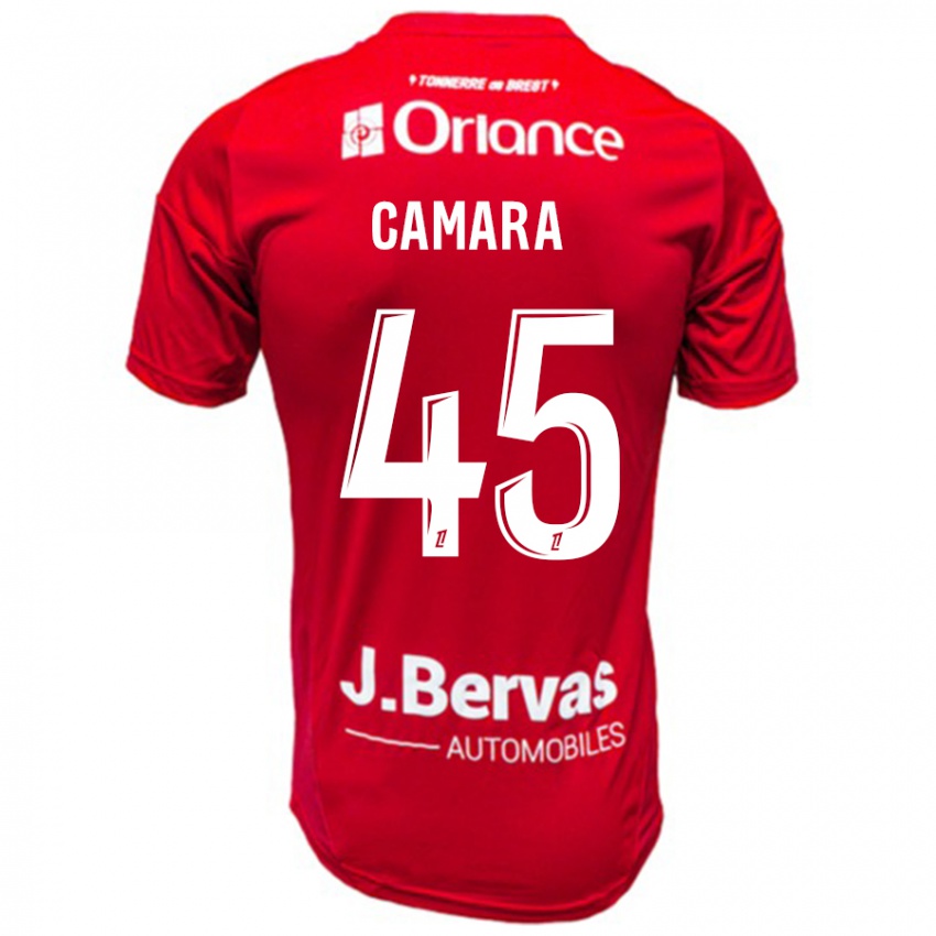 Damen Mahdi Camara #45 Rot Weiß Heimtrikot Trikot 2024/25 T-Shirt Österreich