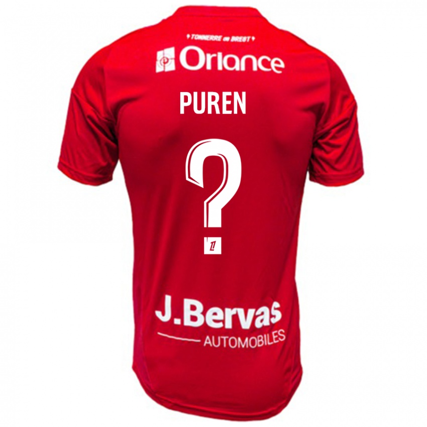 Damen Matthieu Puren #0 Rot Weiß Heimtrikot Trikot 2024/25 T-Shirt Österreich