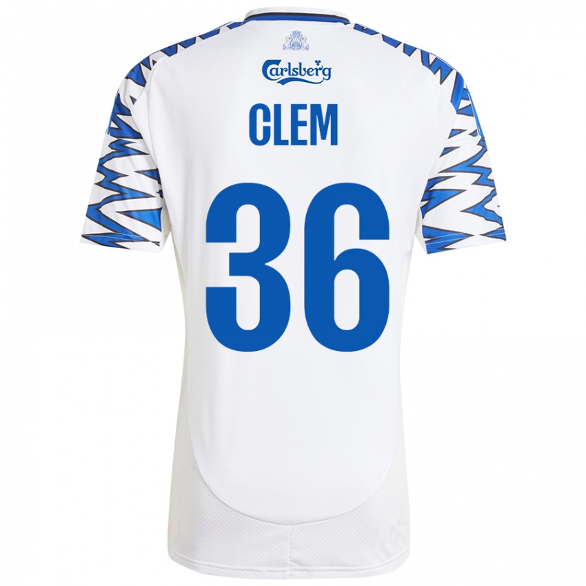 Damen William Clem #36 Weiß Himmelblau Heimtrikot Trikot 2024/25 T-Shirt Österreich