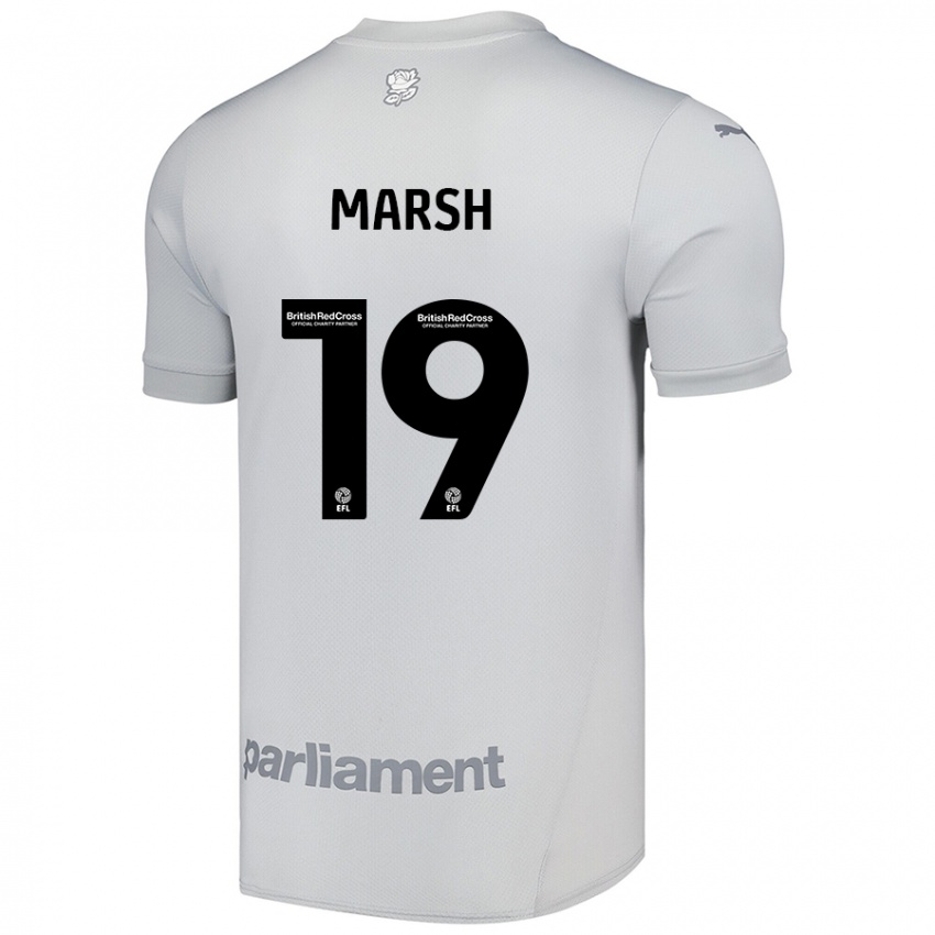 Damen Aiden Marsh #19 Silbergrau Auswärtstrikot Trikot 2024/25 T-Shirt Österreich