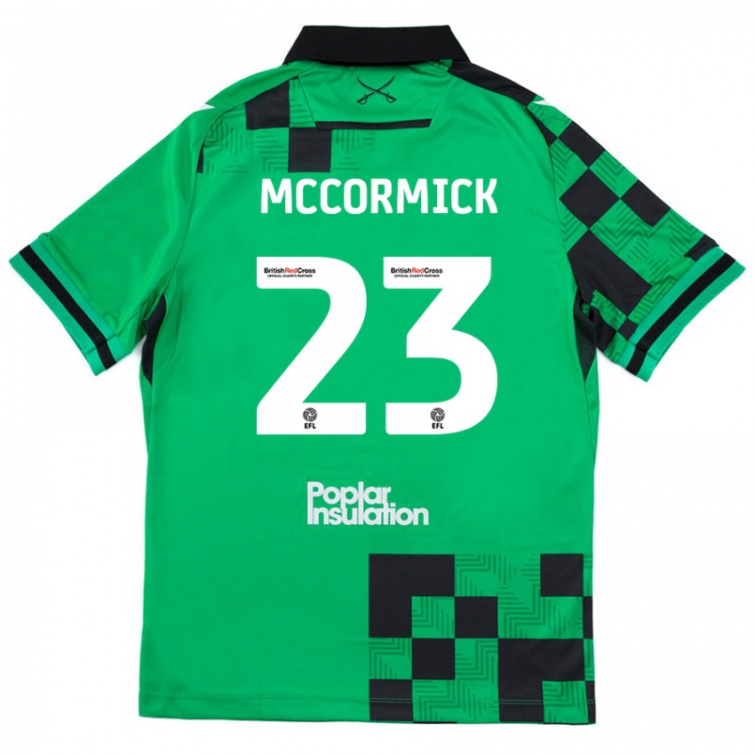 Damen Luke Mccormick #23 Grün Schwarz Auswärtstrikot Trikot 2024/25 T-Shirt Österreich