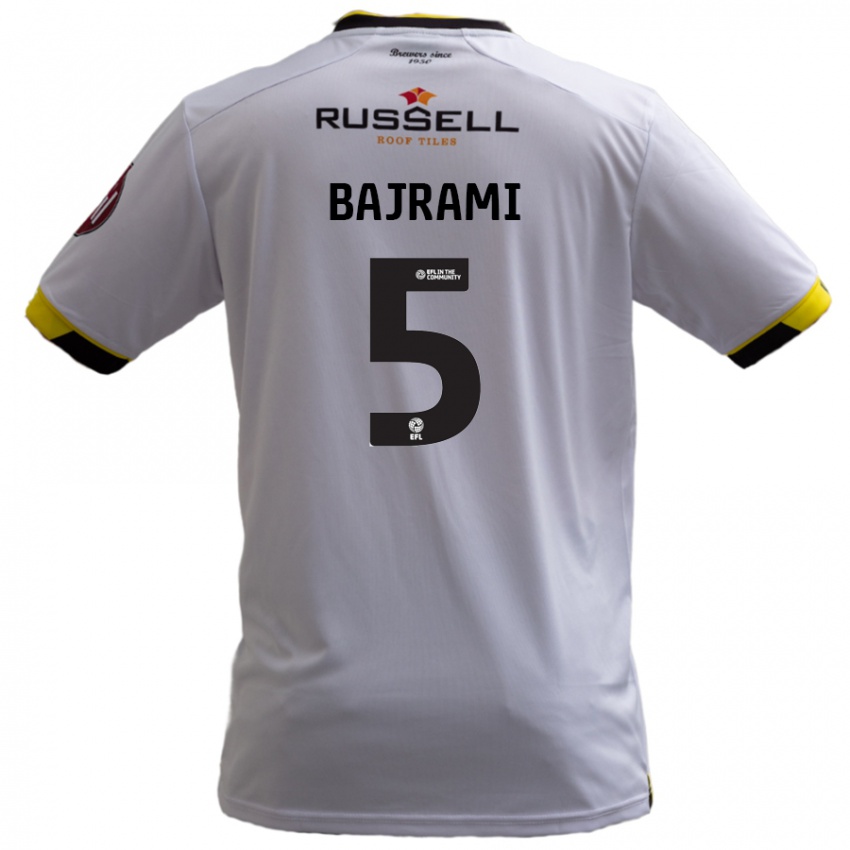 Damen Geraldo Bajrami #5 Weiß Auswärtstrikot Trikot 2024/25 T-Shirt Österreich