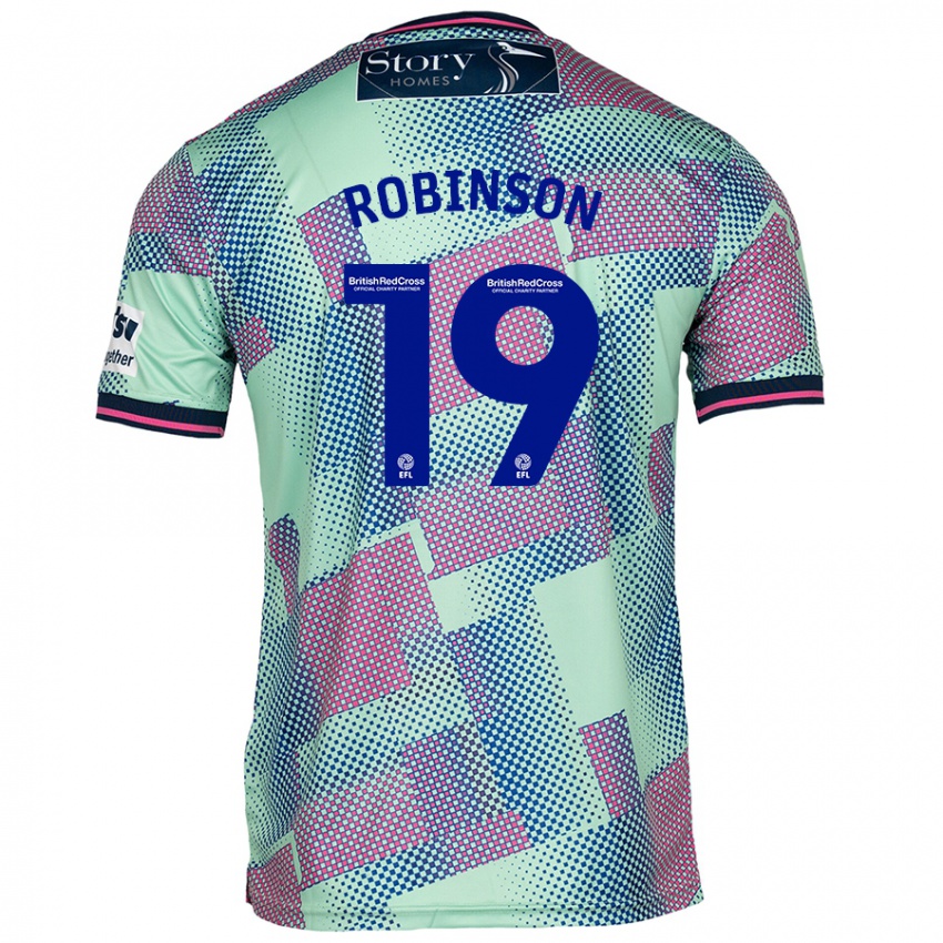 Damen Jack Robinson #19 Grün Auswärtstrikot Trikot 2024/25 T-Shirt Österreich