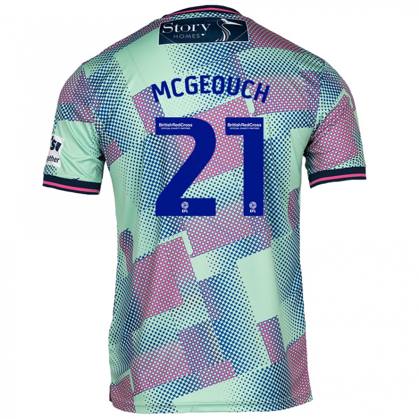 Damen Dylan Mcgeouch #21 Grün Auswärtstrikot Trikot 2024/25 T-Shirt Österreich