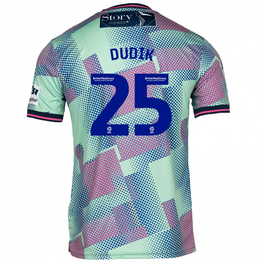 Damen Anton Dudik #25 Grün Auswärtstrikot Trikot 2024/25 T-Shirt Österreich