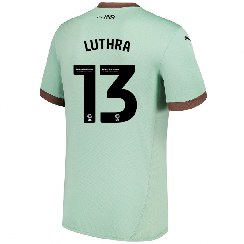 Damen Rohan Luthra #13 Blassgrün Auswärtstrikot Trikot 2024/25 T-Shirt Österreich