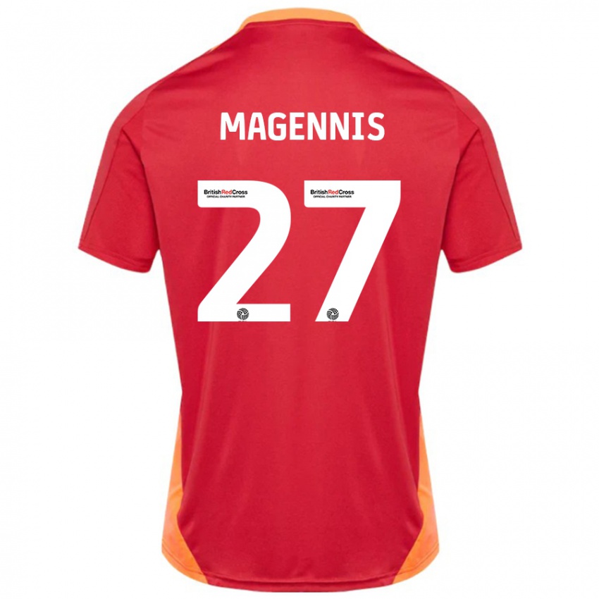 Damen Josh Magennis #27 Blau Cremeweiß Auswärtstrikot Trikot 2024/25 T-Shirt Österreich