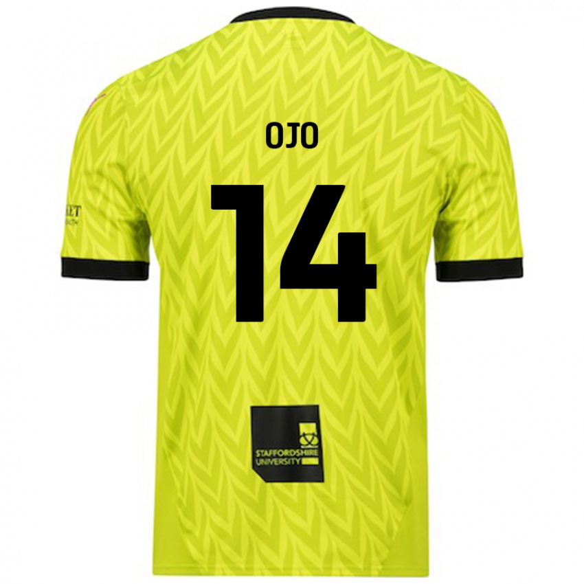 Damen Funso Ojo #14 Fluoreszierend Grün Auswärtstrikot Trikot 2024/25 T-Shirt Österreich