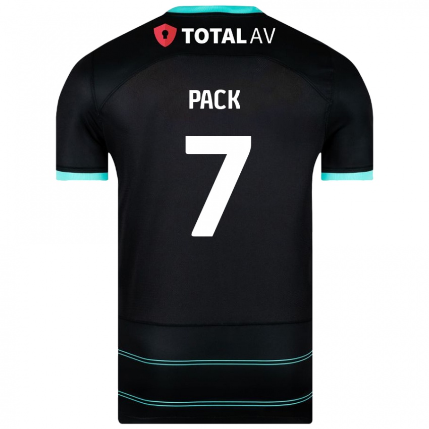 Damen Marlon Pack #7 Schwarz Auswärtstrikot Trikot 2024/25 T-Shirt Österreich