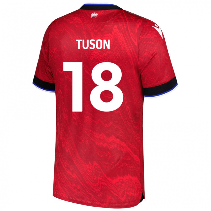 Damen Freya Meadows-Tuson #18 Rot Schwarz Auswärtstrikot Trikot 2024/25 T-Shirt Österreich