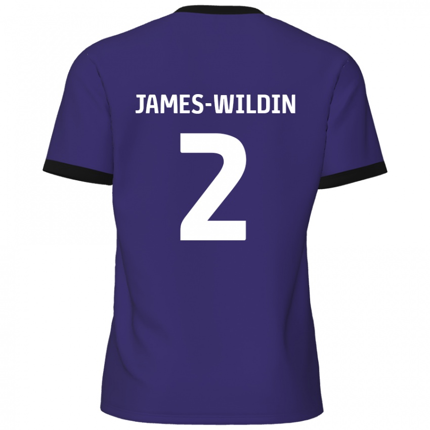 Damen Luther James-Wildin #2 Lila Auswärtstrikot Trikot 2024/25 T-Shirt Österreich