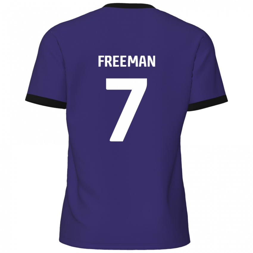 Damen Nick Freeman #7 Lila Auswärtstrikot Trikot 2024/25 T-Shirt Österreich