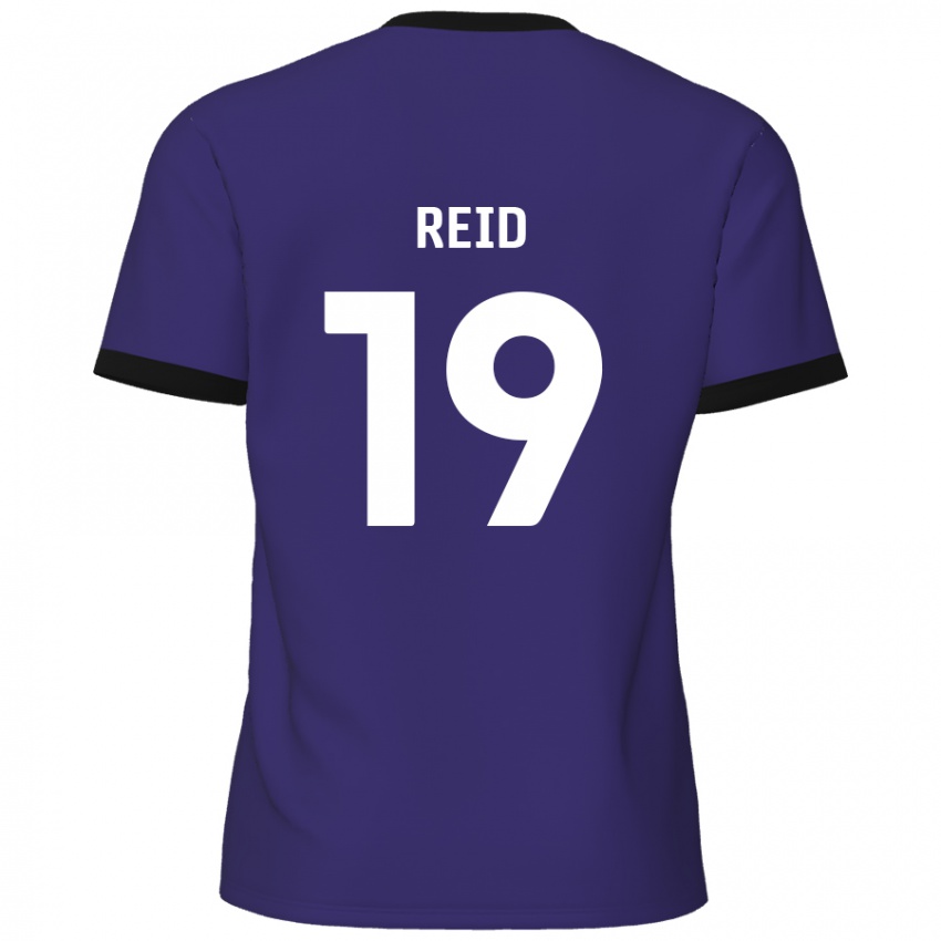 Damen Jamie Reid #19 Lila Auswärtstrikot Trikot 2024/25 T-Shirt Österreich