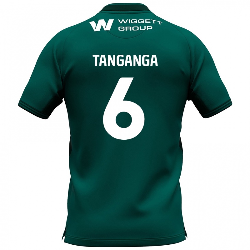 Damen Japhet Tanganga #6 Grün Auswärtstrikot Trikot 2024/25 T-Shirt Österreich