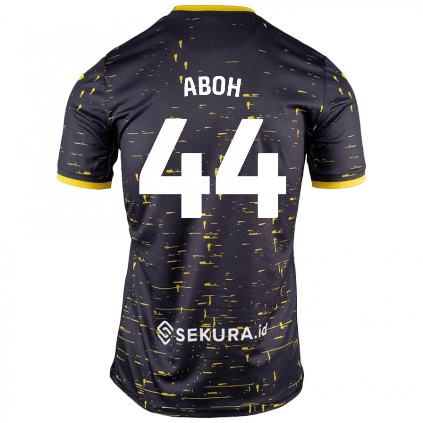 Damen Ken Aboh #44 Schwarz Gelb Auswärtstrikot Trikot 2024/25 T-Shirt Österreich