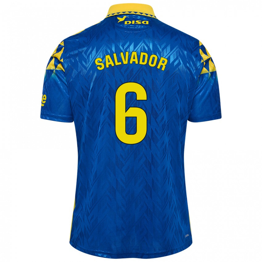 Damen Pol Salvador #6 Blau Gelb Auswärtstrikot Trikot 2024/25 T-Shirt Österreich