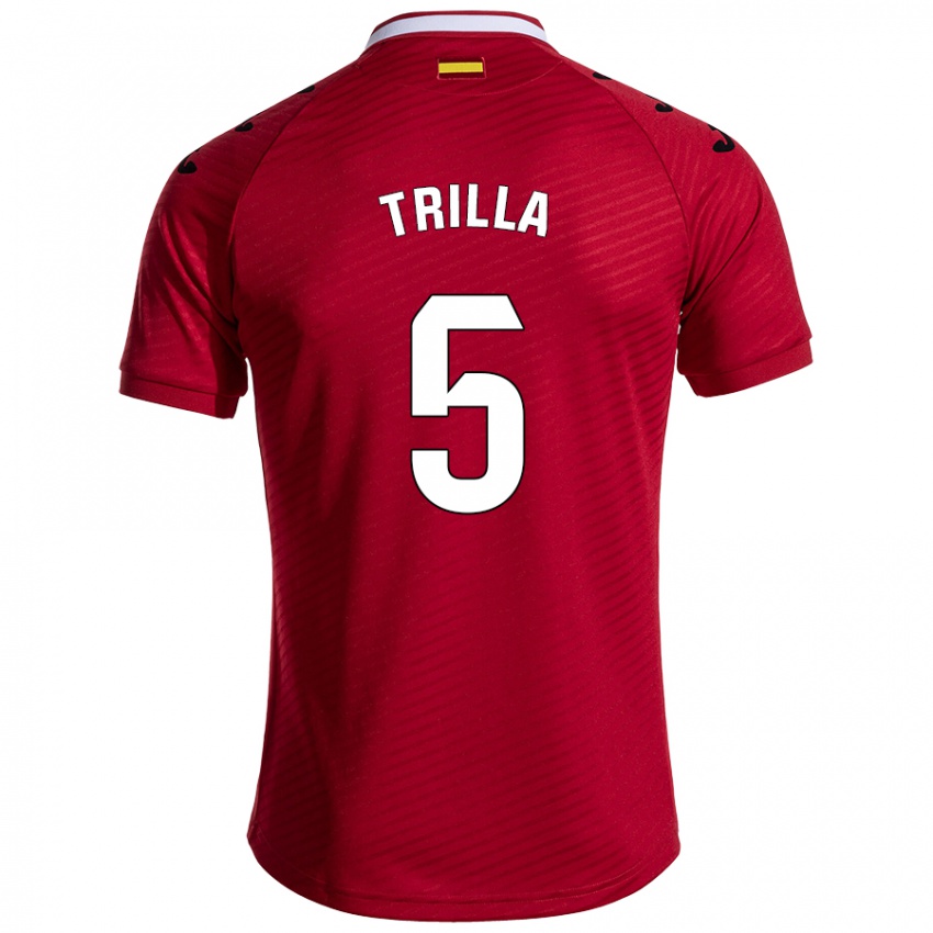 Damen Guillem Trilla #5 Dunkelrot Auswärtstrikot Trikot 2024/25 T-Shirt Österreich