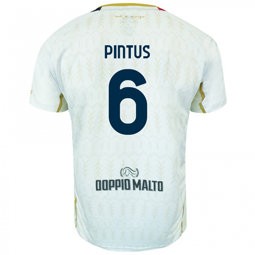 Damen Nicola Pintus #6 Weiß Auswärtstrikot Trikot 2024/25 T-Shirt Österreich