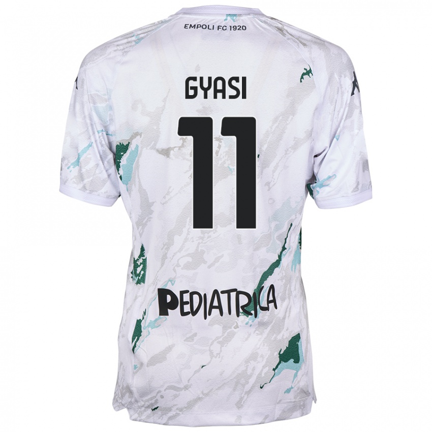 Damen Emmanuel Gyasi #11 Grau Auswärtstrikot Trikot 2024/25 T-Shirt Österreich