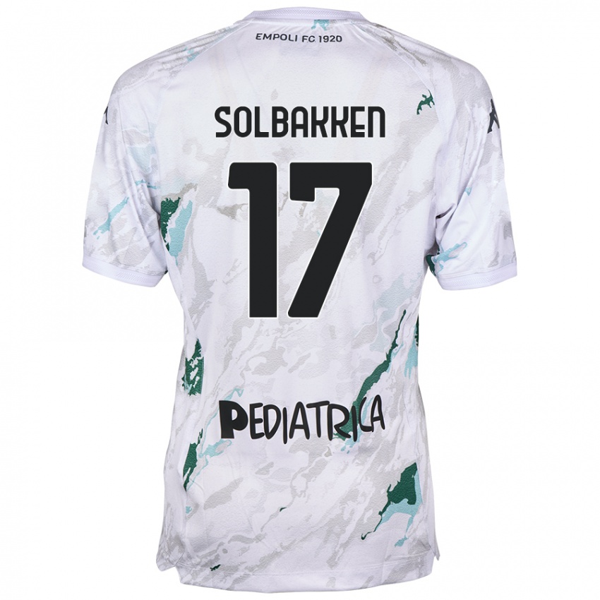 Damen Ola Solbakken #17 Grau Auswärtstrikot Trikot 2024/25 T-Shirt Österreich