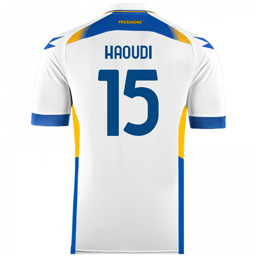 Damen Hamza Haoudi #15 Weiß Auswärtstrikot Trikot 2024/25 T-Shirt Österreich