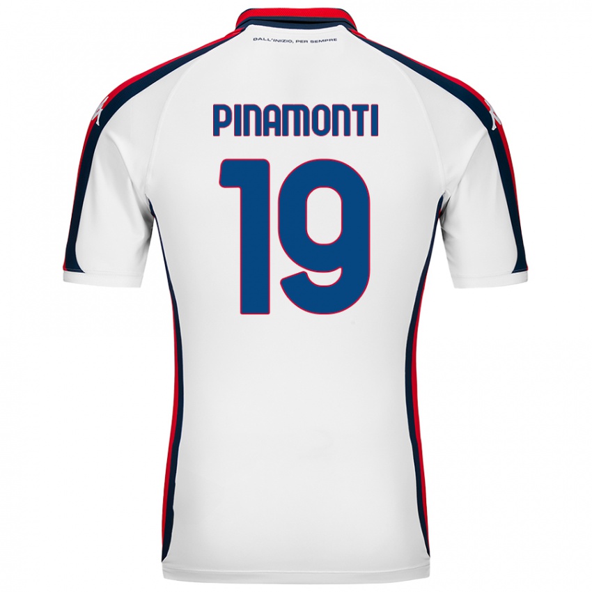 Damen Andrea Pinamonti #19 Weiß Auswärtstrikot Trikot 2024/25 T-Shirt Österreich