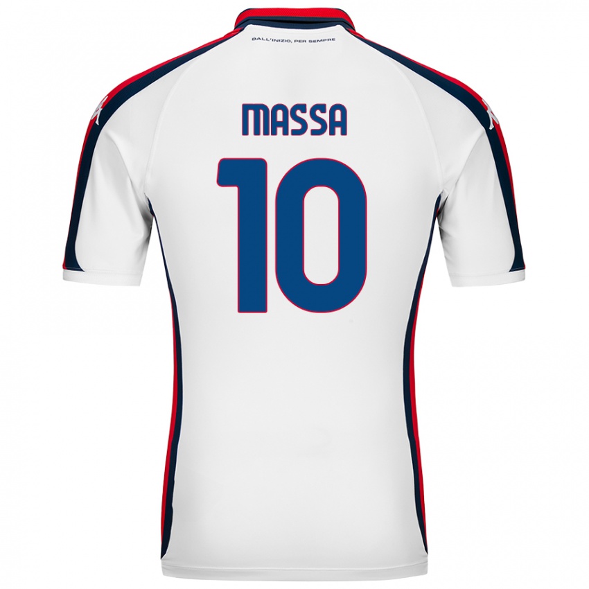 Damen Alessandra Massa #10 Weiß Auswärtstrikot Trikot 2024/25 T-Shirt Österreich