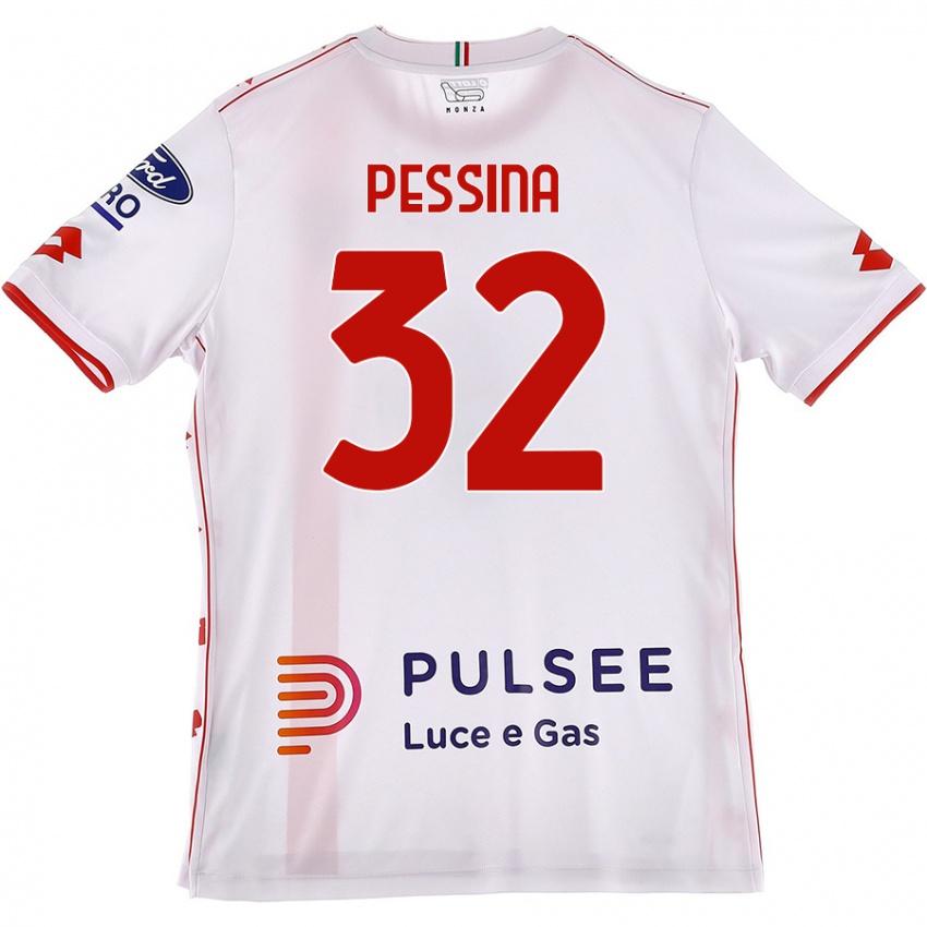 Damen Matteo Pessina #32 Weiß Rot Auswärtstrikot Trikot 2024/25 T-Shirt Österreich