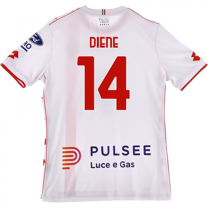 Damen Abdou Diene #14 Weiß Rot Auswärtstrikot Trikot 2024/25 T-Shirt Österreich