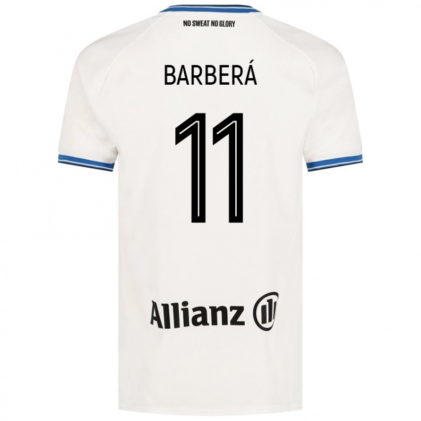 Damen Víctor Barberá #11 Weiß Auswärtstrikot Trikot 2024/25 T-Shirt Österreich