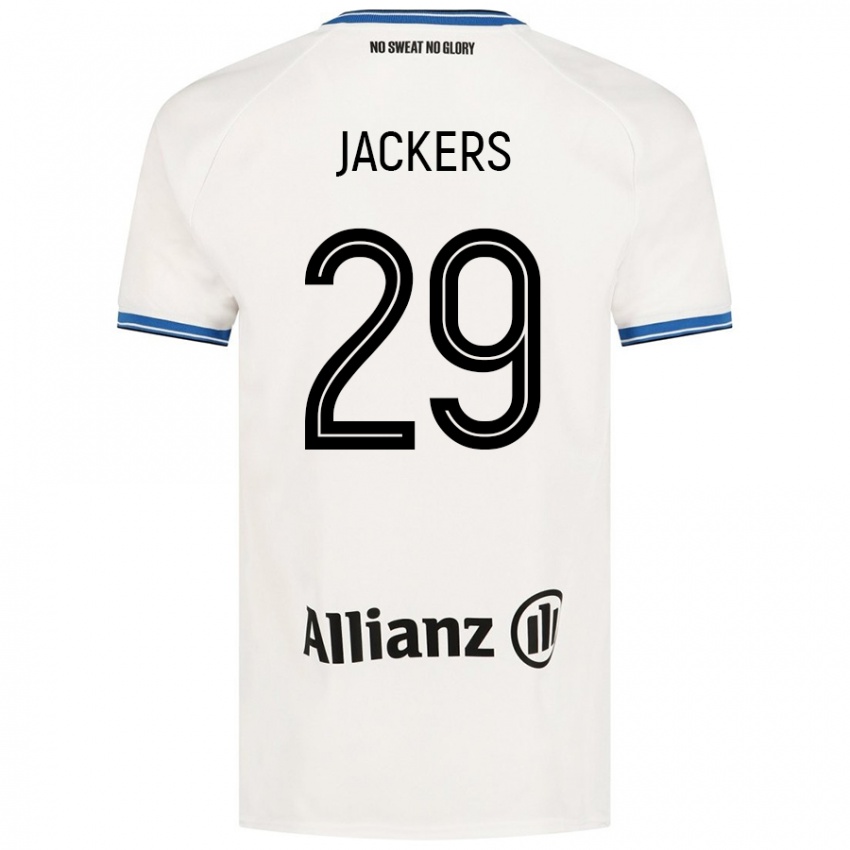 Damen Nordin Jackers #29 Weiß Auswärtstrikot Trikot 2024/25 T-Shirt Österreich