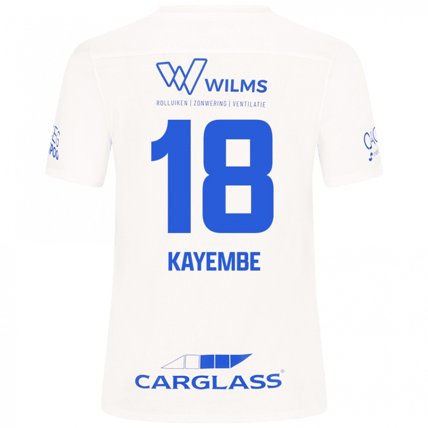 Damen Joris Kayembe #18 Weiß Auswärtstrikot Trikot 2024/25 T-Shirt Österreich