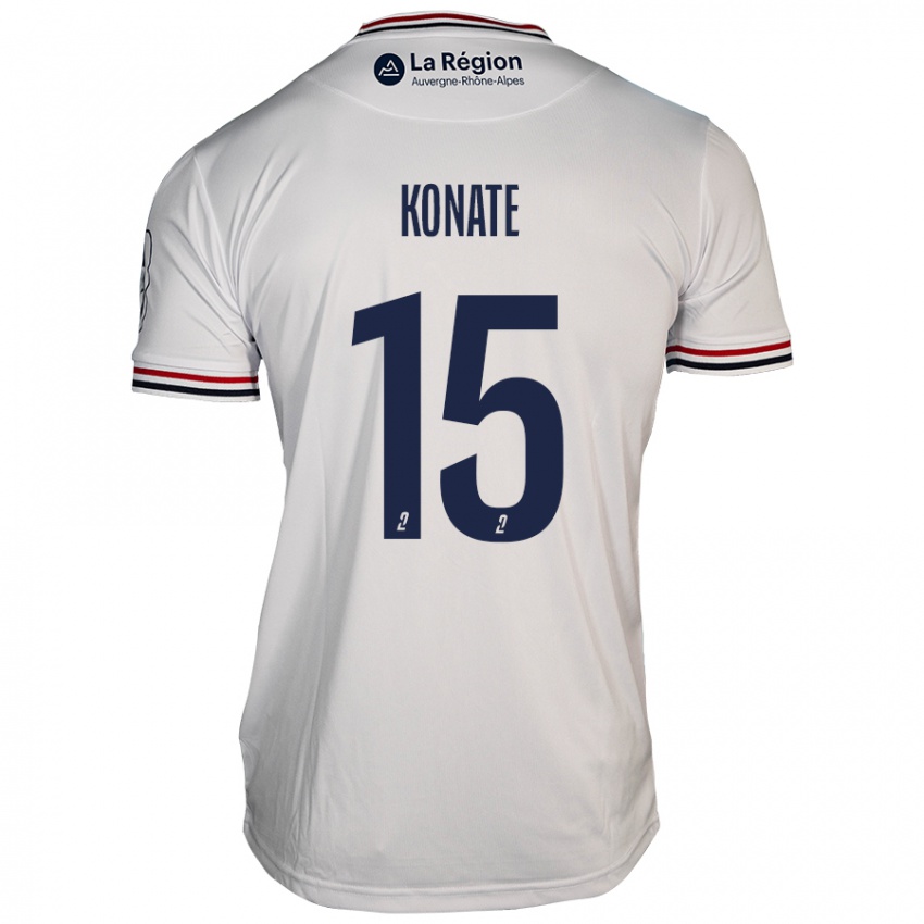 Damen Cheick Oumar Konaté #15 Weiß Auswärtstrikot Trikot 2024/25 T-Shirt Österreich