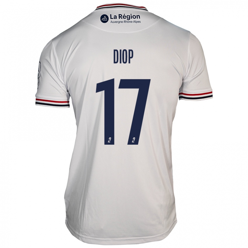 Damen Ousmane Diop #17 Weiß Auswärtstrikot Trikot 2024/25 T-Shirt Österreich