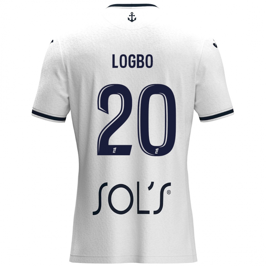 Damen Andy Logbo #20 Weiß Dunkelblau Auswärtstrikot Trikot 2024/25 T-Shirt Österreich