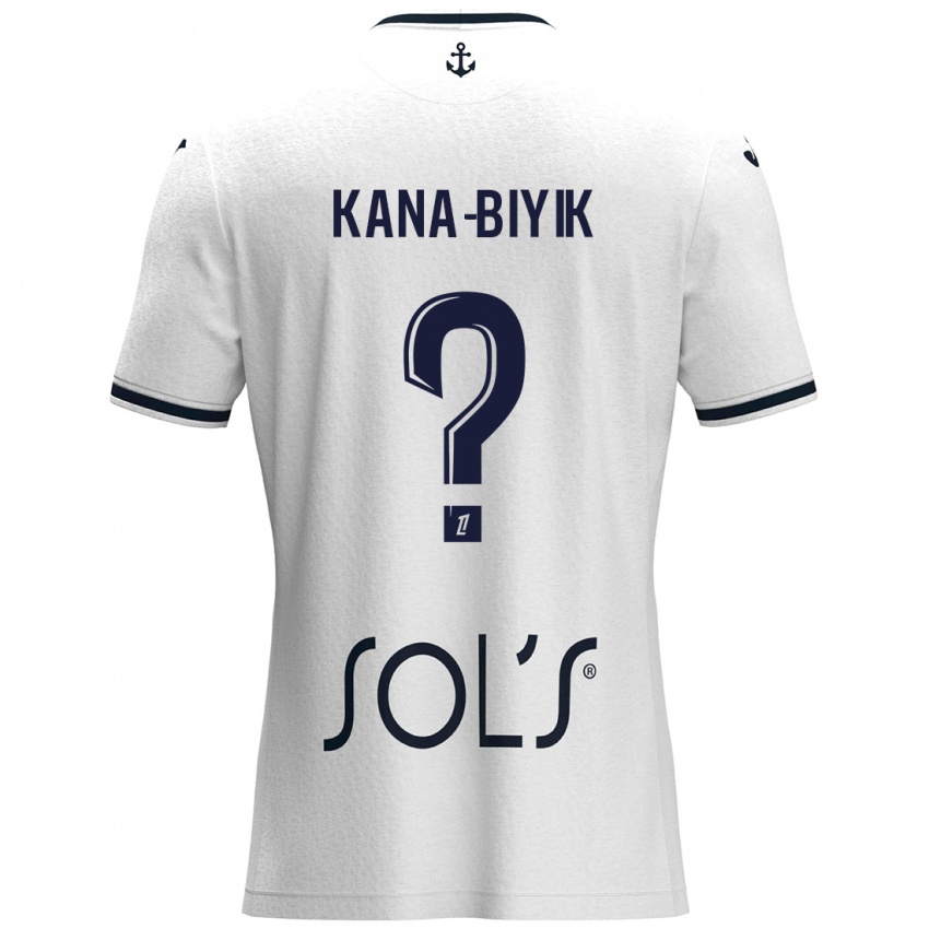 Damen Enzo Kana-Biyik #0 Weiß Dunkelblau Auswärtstrikot Trikot 2024/25 T-Shirt Österreich