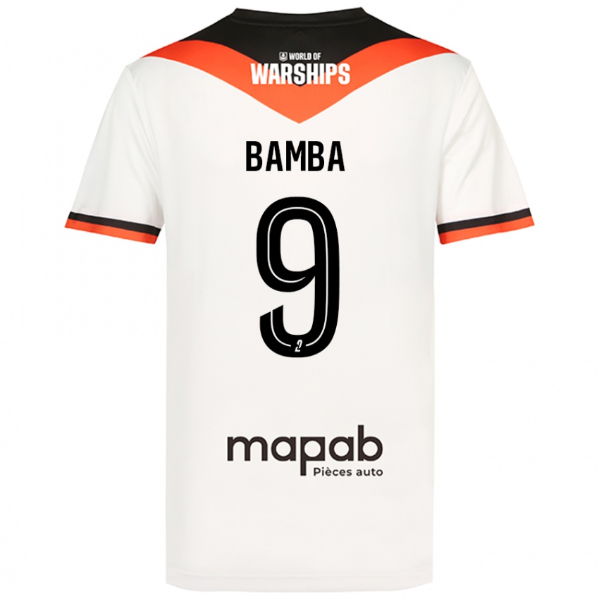 Damen Mohamed Bamba #9 Weiß Auswärtstrikot Trikot 2024/25 T-Shirt Österreich