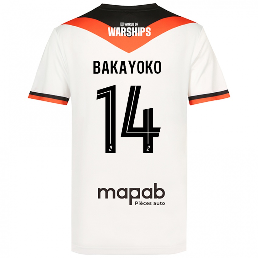 Damen Tiemoué Bakayoko #14 Weiß Auswärtstrikot Trikot 2024/25 T-Shirt Österreich