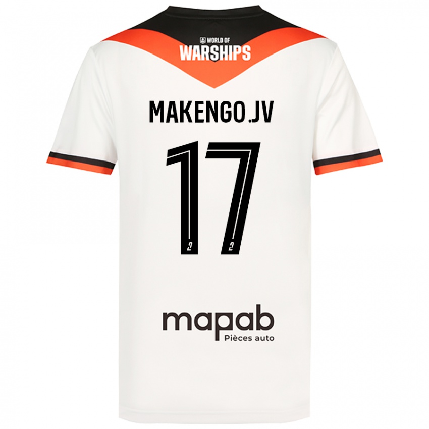 Damen Jean-Victor Makengo #17 Weiß Auswärtstrikot Trikot 2024/25 T-Shirt Österreich