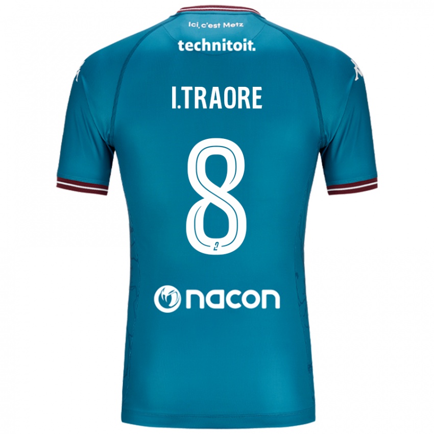 Damen Ismaël Traoré #8 Blau Petrol Auswärtstrikot Trikot 2024/25 T-Shirt Österreich