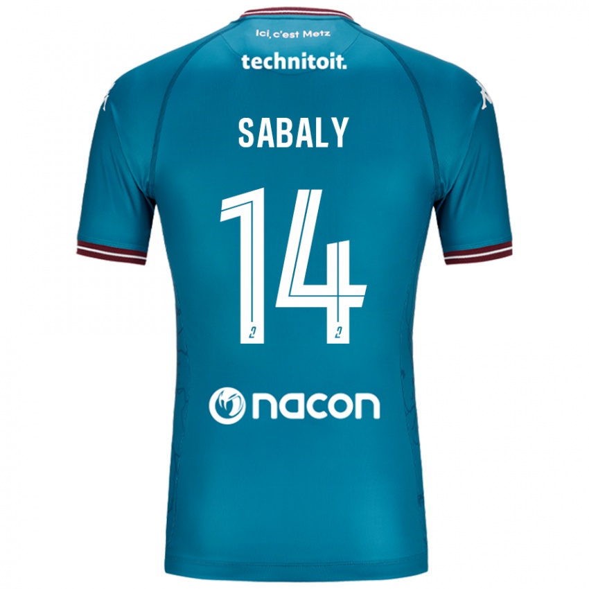 Damen Cheikh Sabaly #14 Blau Petrol Auswärtstrikot Trikot 2024/25 T-Shirt Österreich