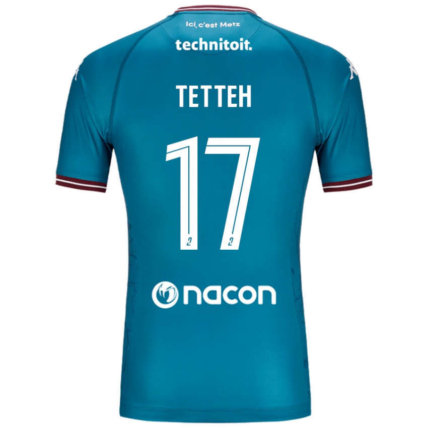 Damen Benjamin Tetteh #17 Blau Petrol Auswärtstrikot Trikot 2024/25 T-Shirt Österreich