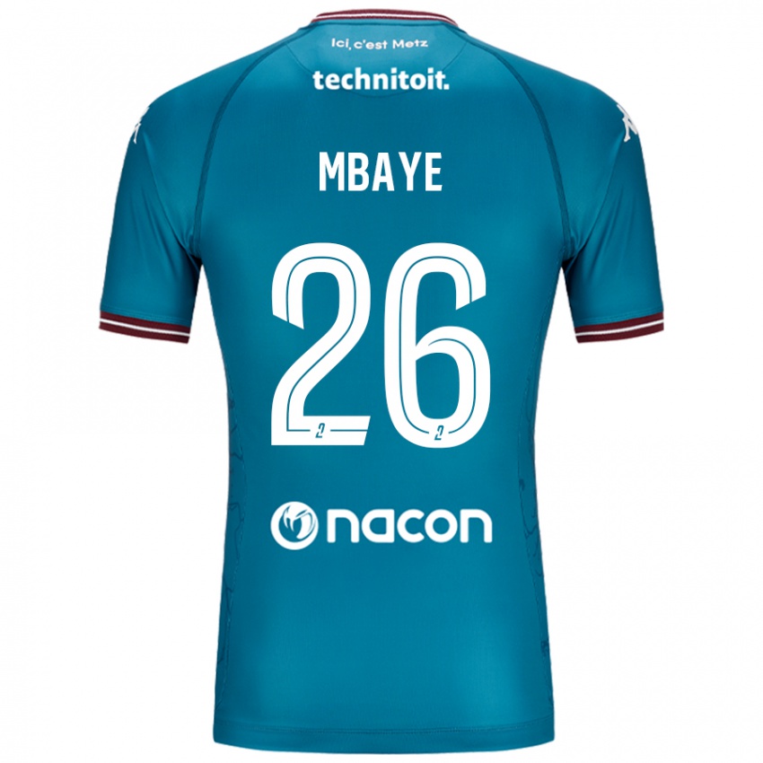 Damen Malick Mbaye #26 Blau Petrol Auswärtstrikot Trikot 2024/25 T-Shirt Österreich