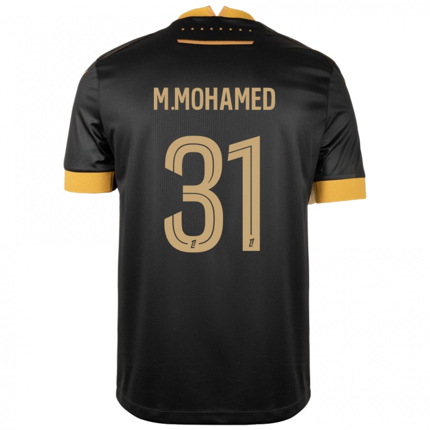 Damen Mostafa Mohamed #31 Schwarz Braun Auswärtstrikot Trikot 2024/25 T-Shirt Österreich