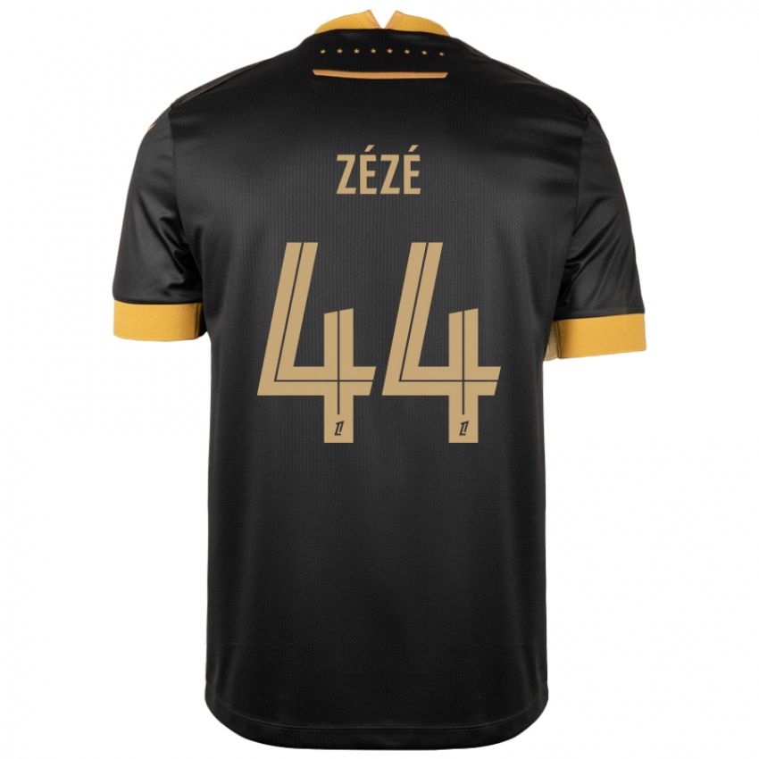 Damen Nathan Zézé #44 Schwarz Braun Auswärtstrikot Trikot 2024/25 T-Shirt Österreich