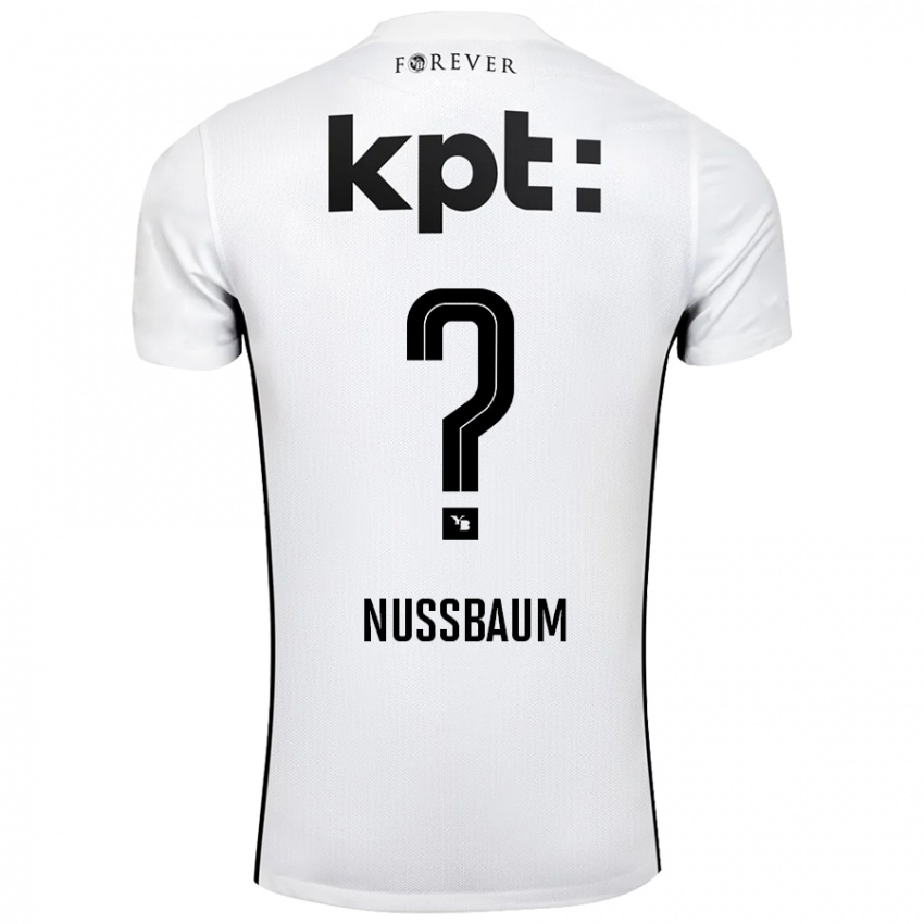 Damen Ramon Nussbaum #0 Weiß Schwarz Auswärtstrikot Trikot 2024/25 T-Shirt Österreich