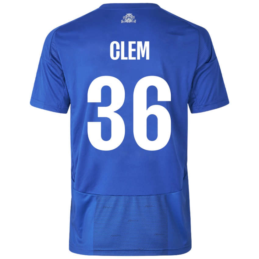 Damen William Clem #36 Weiß Blau Auswärtstrikot Trikot 2024/25 T-Shirt Österreich