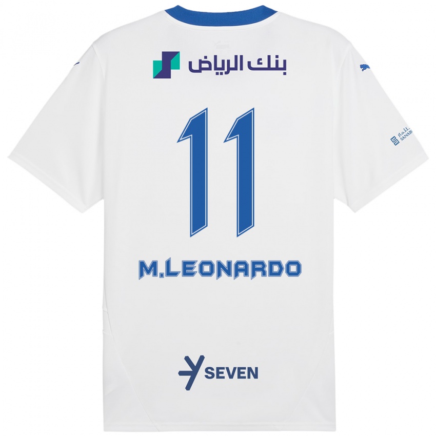 Kinder Marcos Leonardo #11 Weiß Blau Auswärtstrikot Trikot 2024/25 T-Shirt Österreich