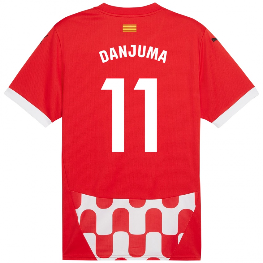 Kinder Arnaut Danjuma #11 Rot Weiß Heimtrikot Trikot 2024/25 T-Shirt Österreich