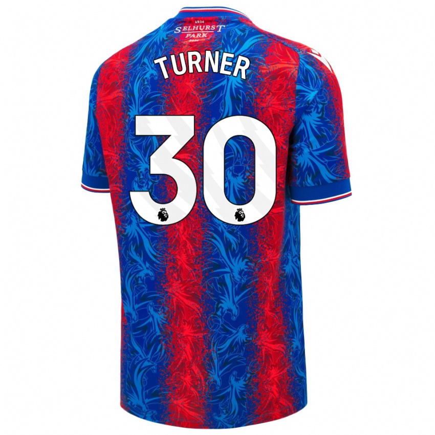 Kinder Matt Turner #30 Rot Blauen Streifen Heimtrikot Trikot 2024/25 T-Shirt Österreich